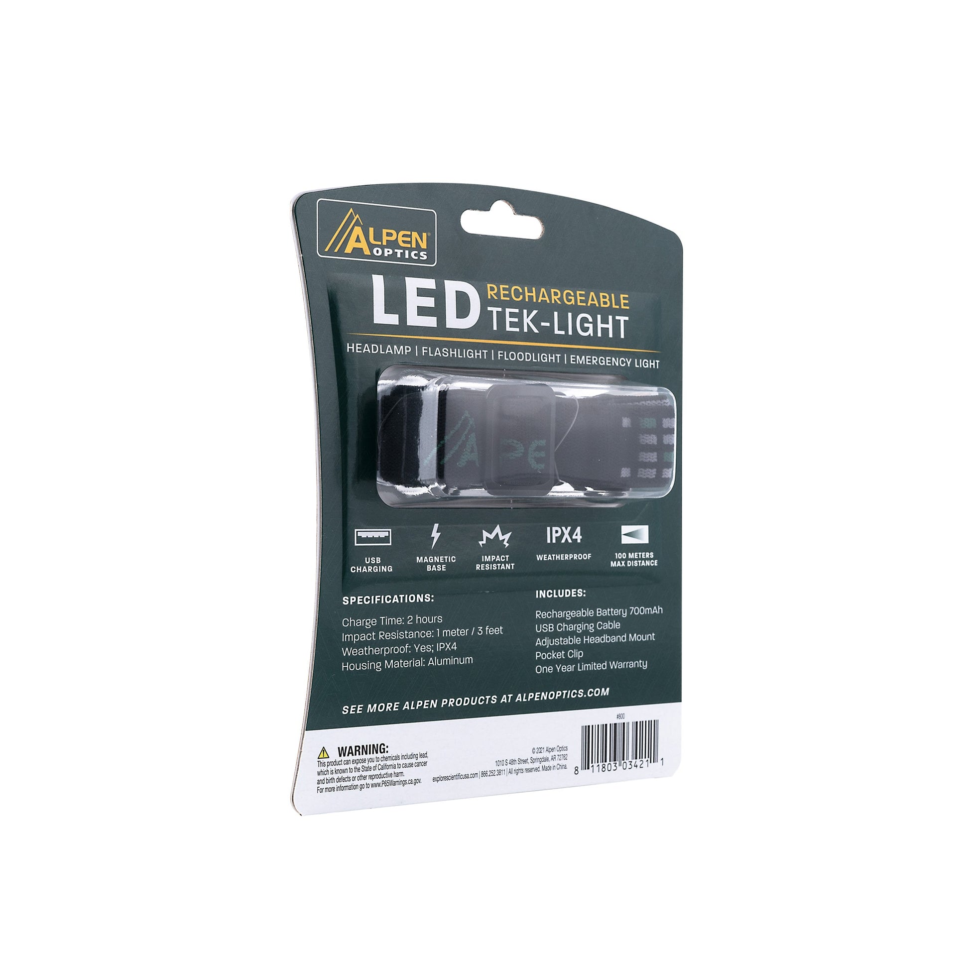 Alpen LED Rechargeable Tek-Light