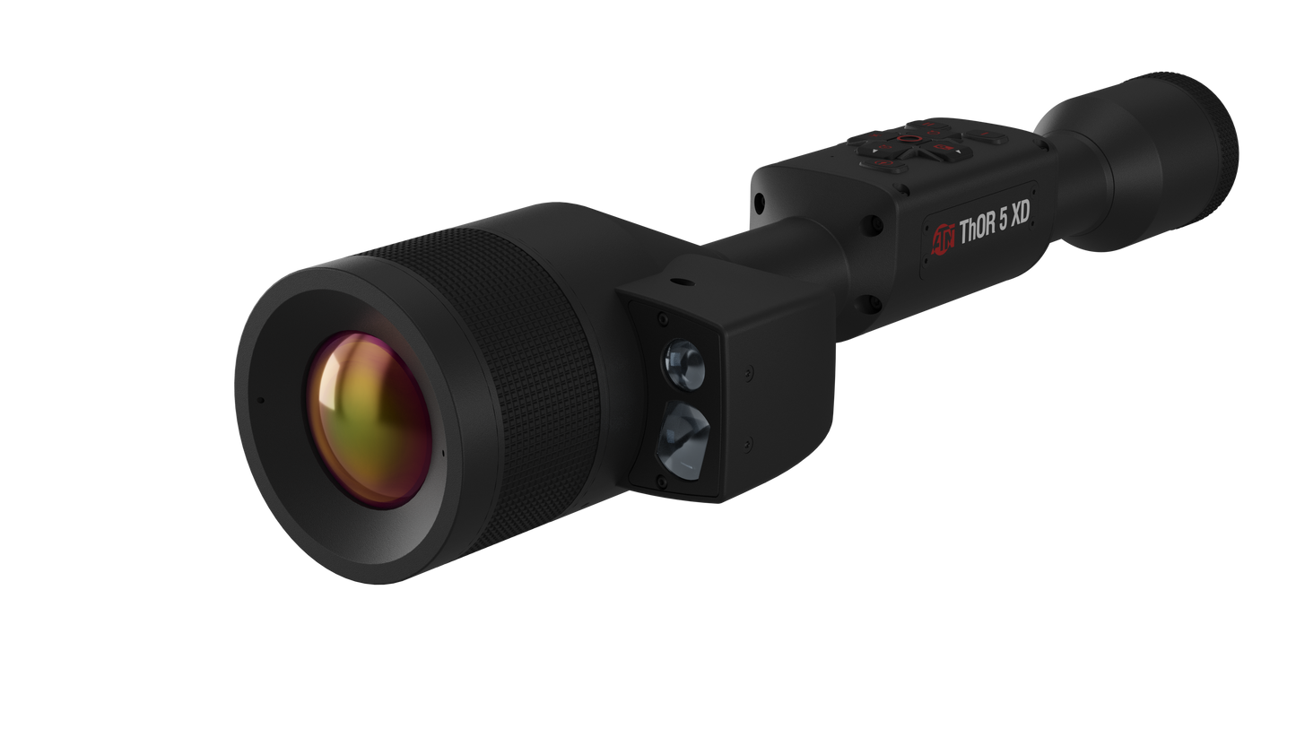 ATN ThOR 5 XD 1280x1024, 12 Micron Thermal Imaging Riflescope with Laser Rangefinder, Full HD Video, Wi-Fi, Ballistic Calculator, & More