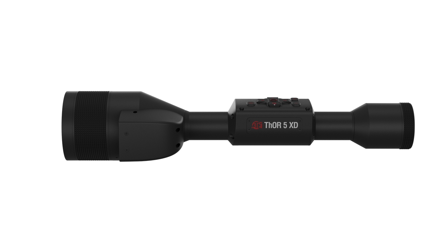 ATN ThOR 5 XD 1280x1024, 12 Micron Thermal Imaging Riflescope with Laser Rangefinder, Full HD Video, Wi-Fi, Ballistic Calculator, & More