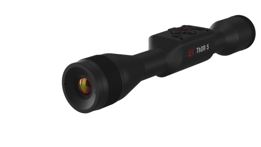 ATN ThOR 5 320x240, 12 Micron Thermal Imaging Riflescope with Full HD Video, Wi-Fi, Ballistic Calculator, & More