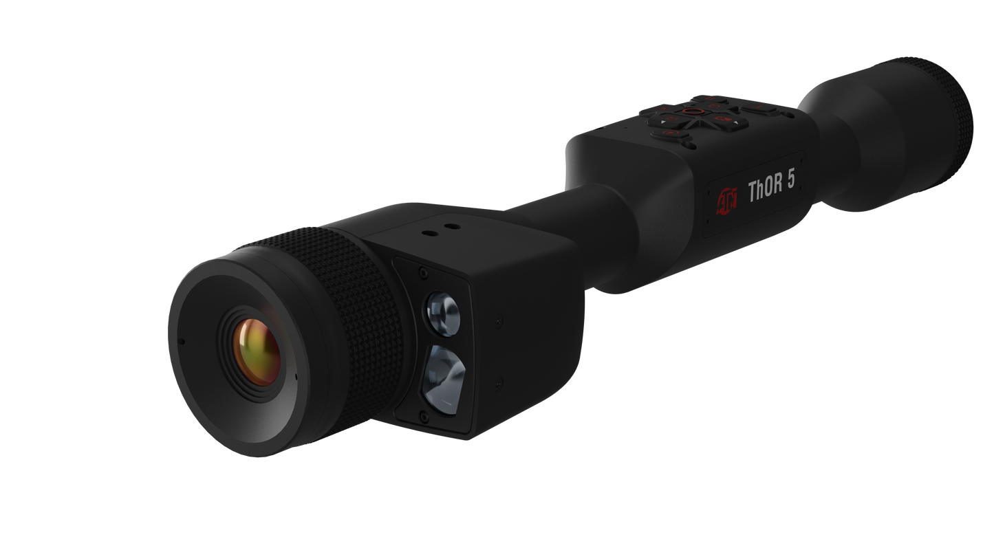 ATN ThOR 5 320x240, 12 Micron Thermal Imaging Riflescope with Laser Rangefiner, Full HD Video, Wi-Fi, Ballistic Calculator, & More