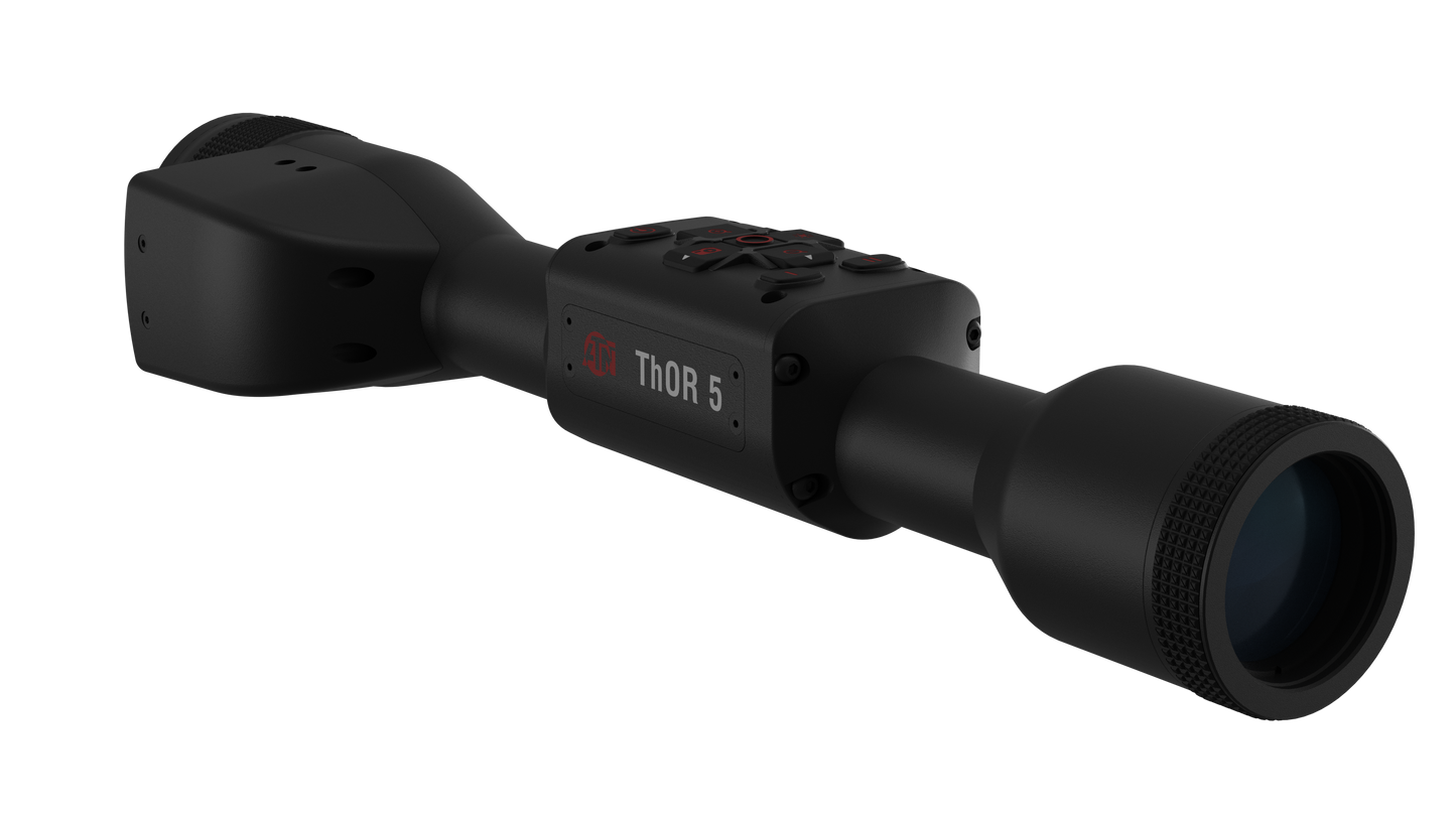 ATN ThOR 5 320x240, 12 Micron Thermal Imaging Riflescope with Laser Rangefiner, Full HD Video, Wi-Fi, Ballistic Calculator, & More