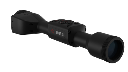 ATN ThOR 5 320x240, 12 Micron Thermal Imaging Riflescope with Laser Rangefiner, Full HD Video, Wi-Fi, Ballistic Calculator, & More