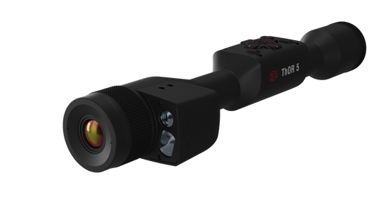 ATN ThOR 5 640x480, 12 Micron Thermal Imaging Riflescope with Laser Rangefiner, Full HD Video, Wi-Fi, Ballistic Calculator, & More