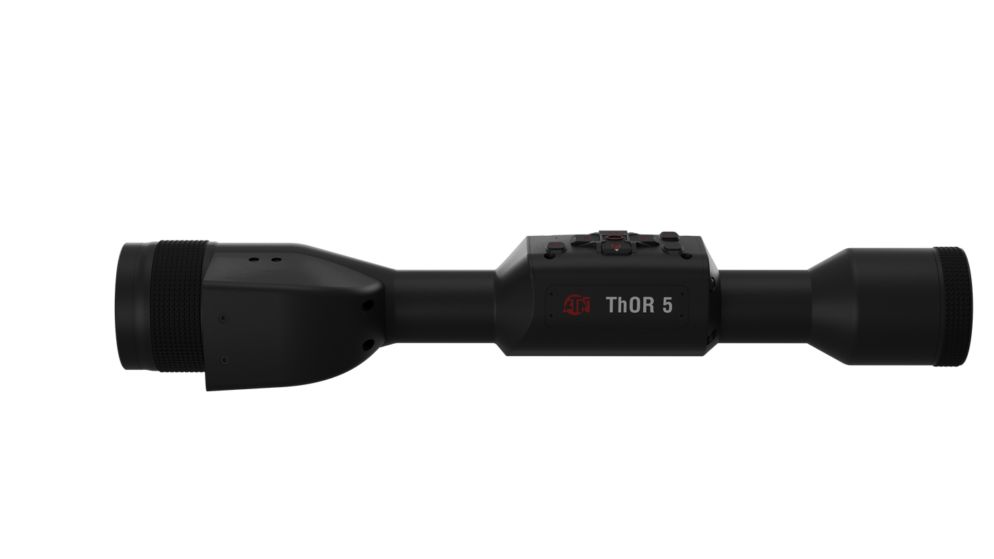 ATN ThOR 5 640x480, 12 Micron Thermal Imaging Riflescope with Laser Rangefiner, Full HD Video, Wi-Fi, Ballistic Calculator, & More