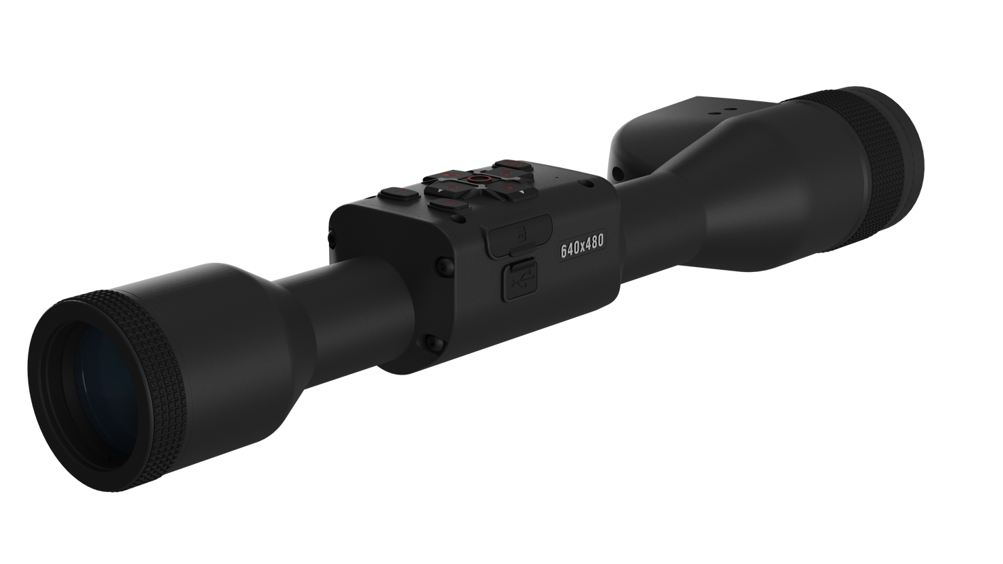 ATN ThOR 5 640x480, 12 Micron Thermal Imaging Riflescope with Laser Rangefiner, Full HD Video, Wi-Fi, Ballistic Calculator, & More